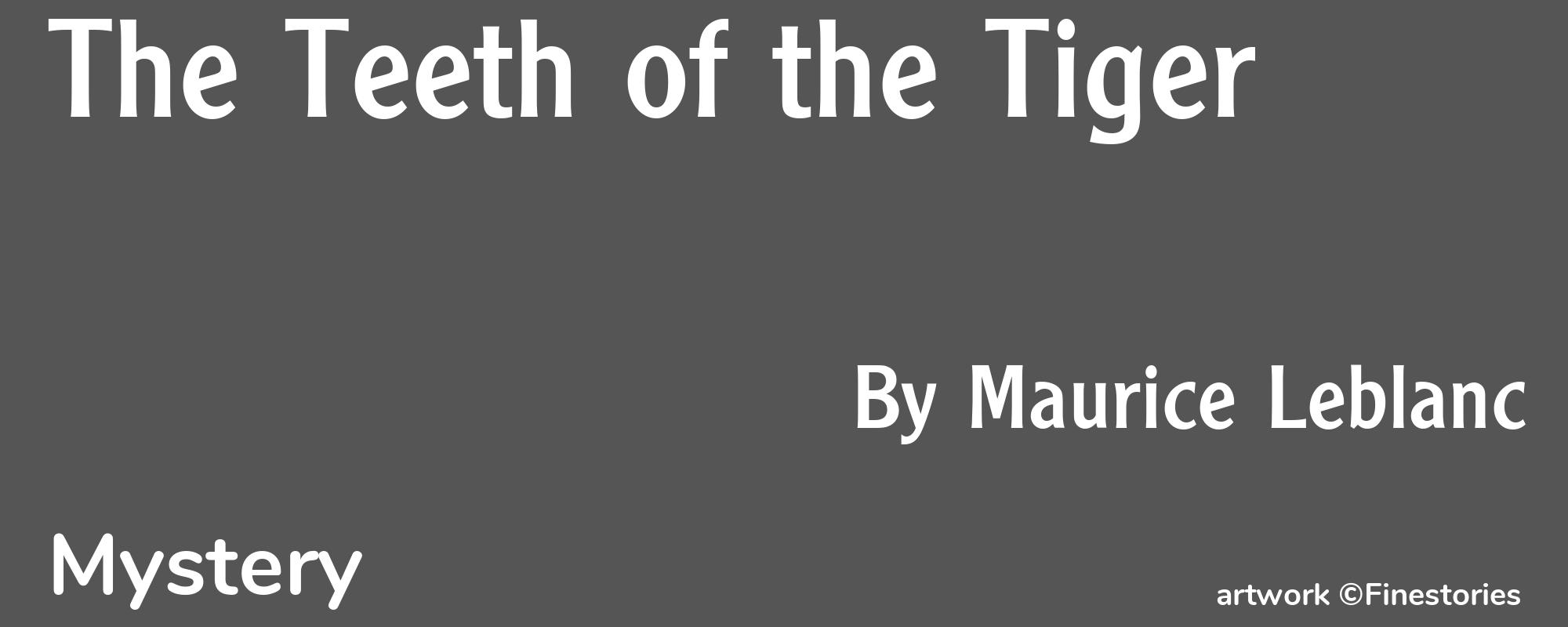 The Teeth of the Tiger - Cover
