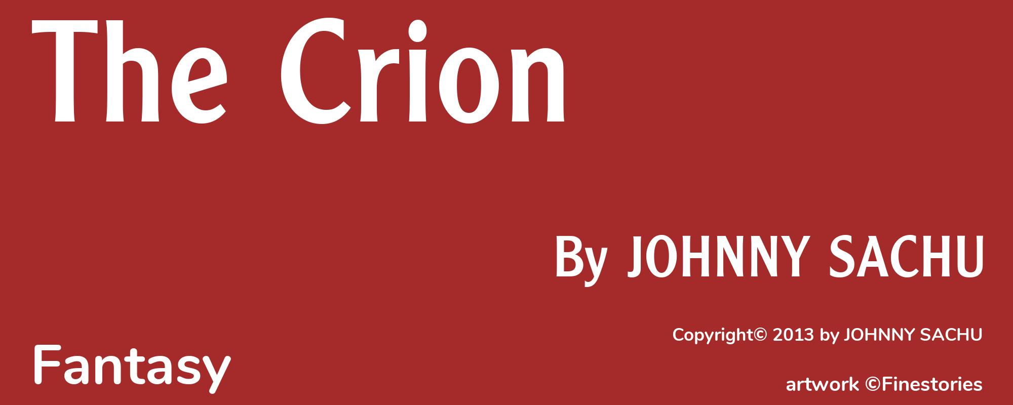 The Crion - Cover