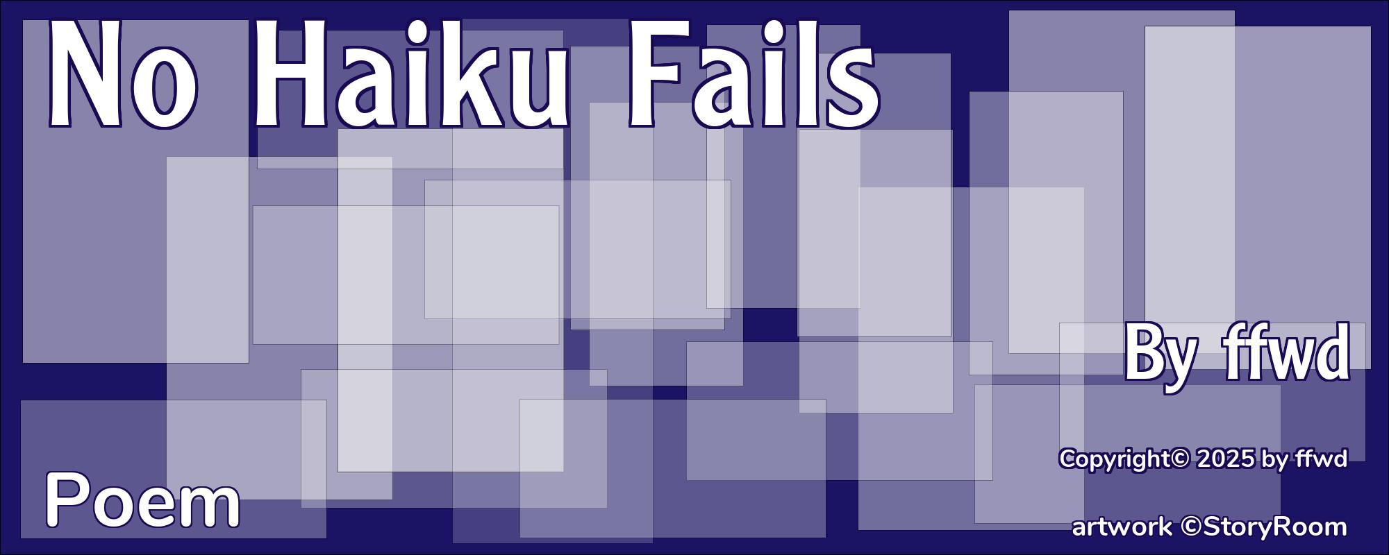 No Haiku Fails - Cover
