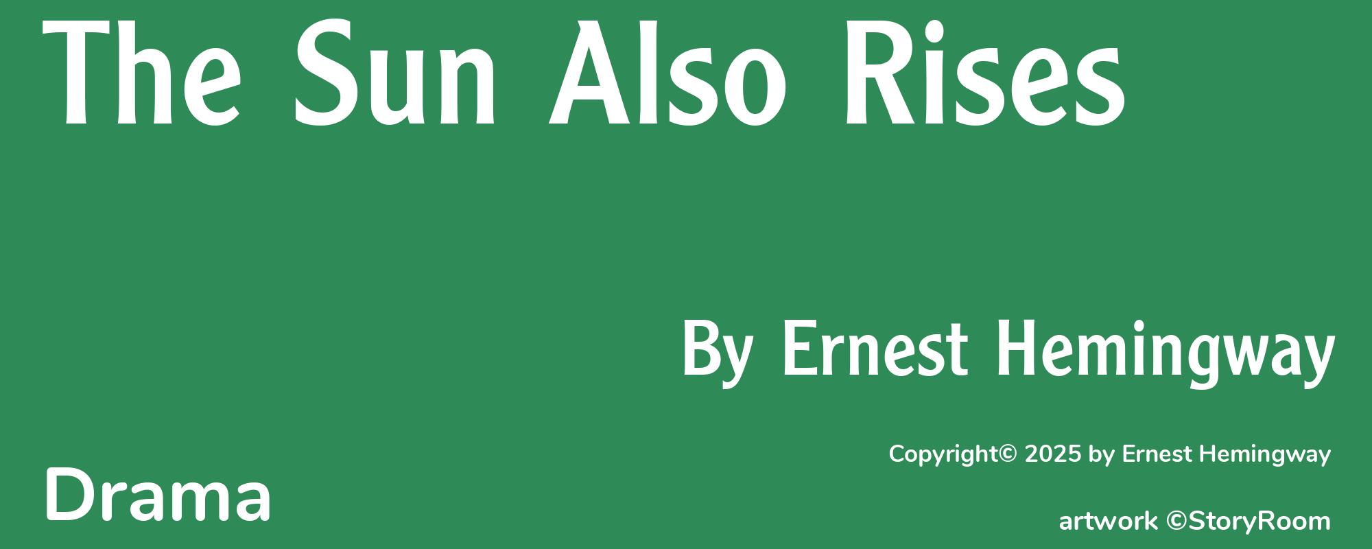 The Sun Also Rises - Cover