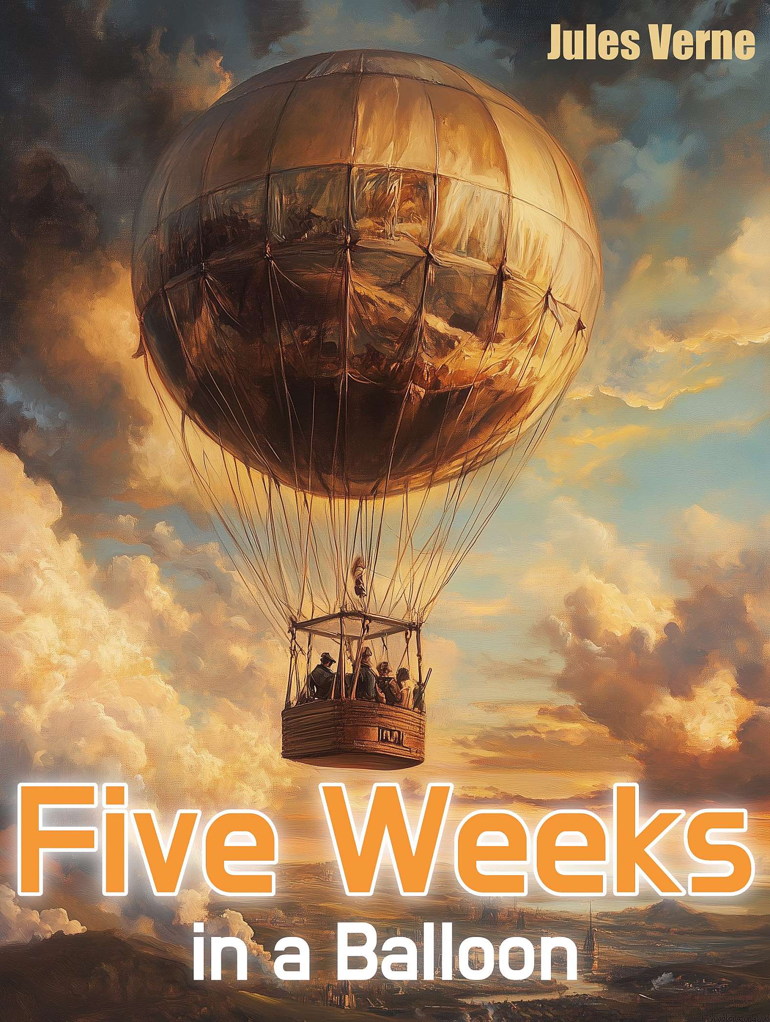 Five Weeks in a Balloon - Cover