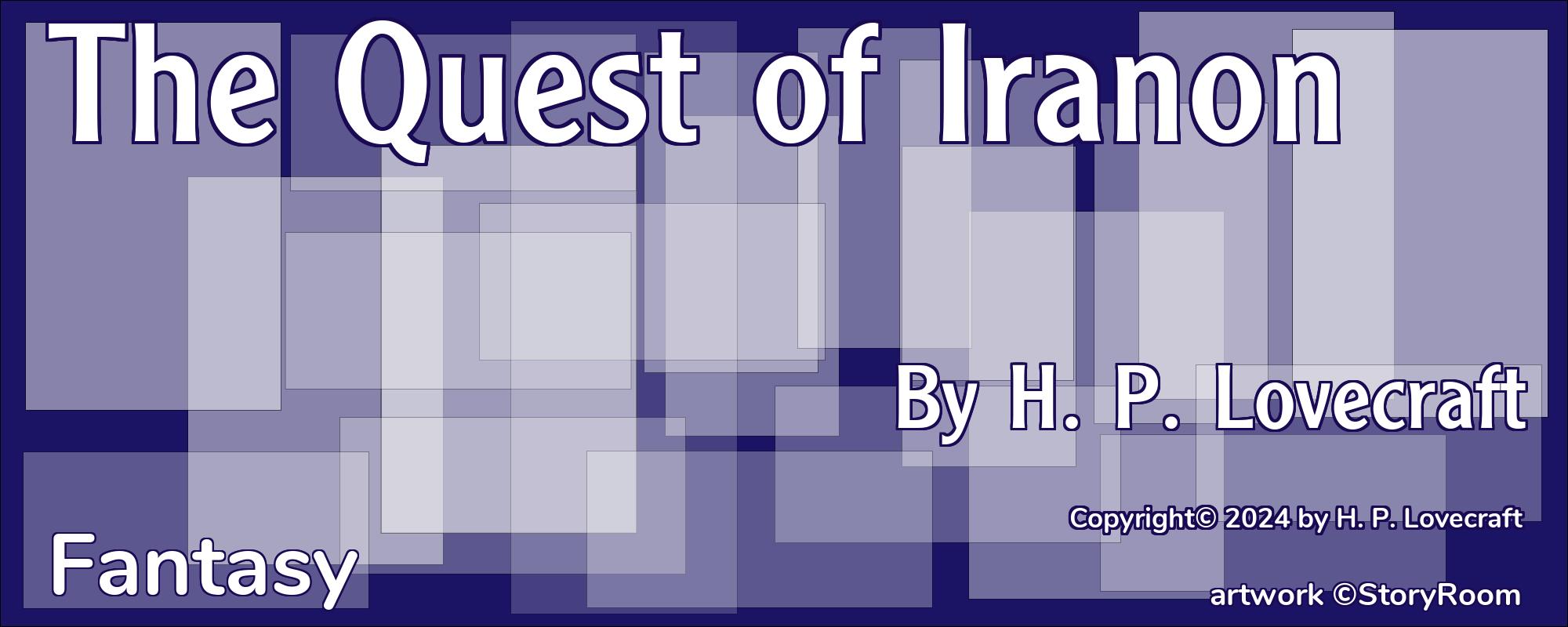 The Quest of Iranon - Cover