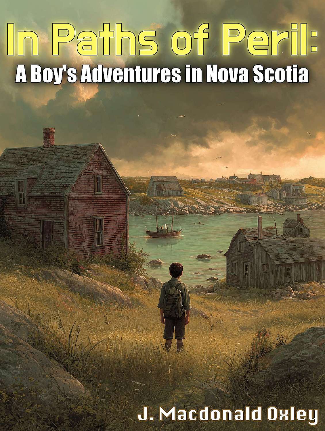 In Paths of Peril: a Boy's Adventures in Nova Scotia - Cover